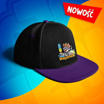 CZAPKA Z DASZKIEM SNAPBACK - WOJANEK - FIOLETOWA