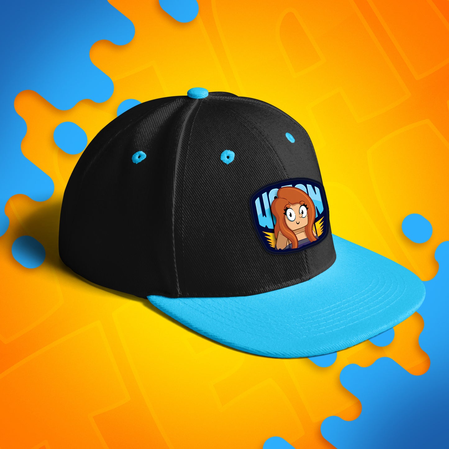 CZAPKA Z DASZKIEM SNAPBACK - KATI - NIEBIESKA
