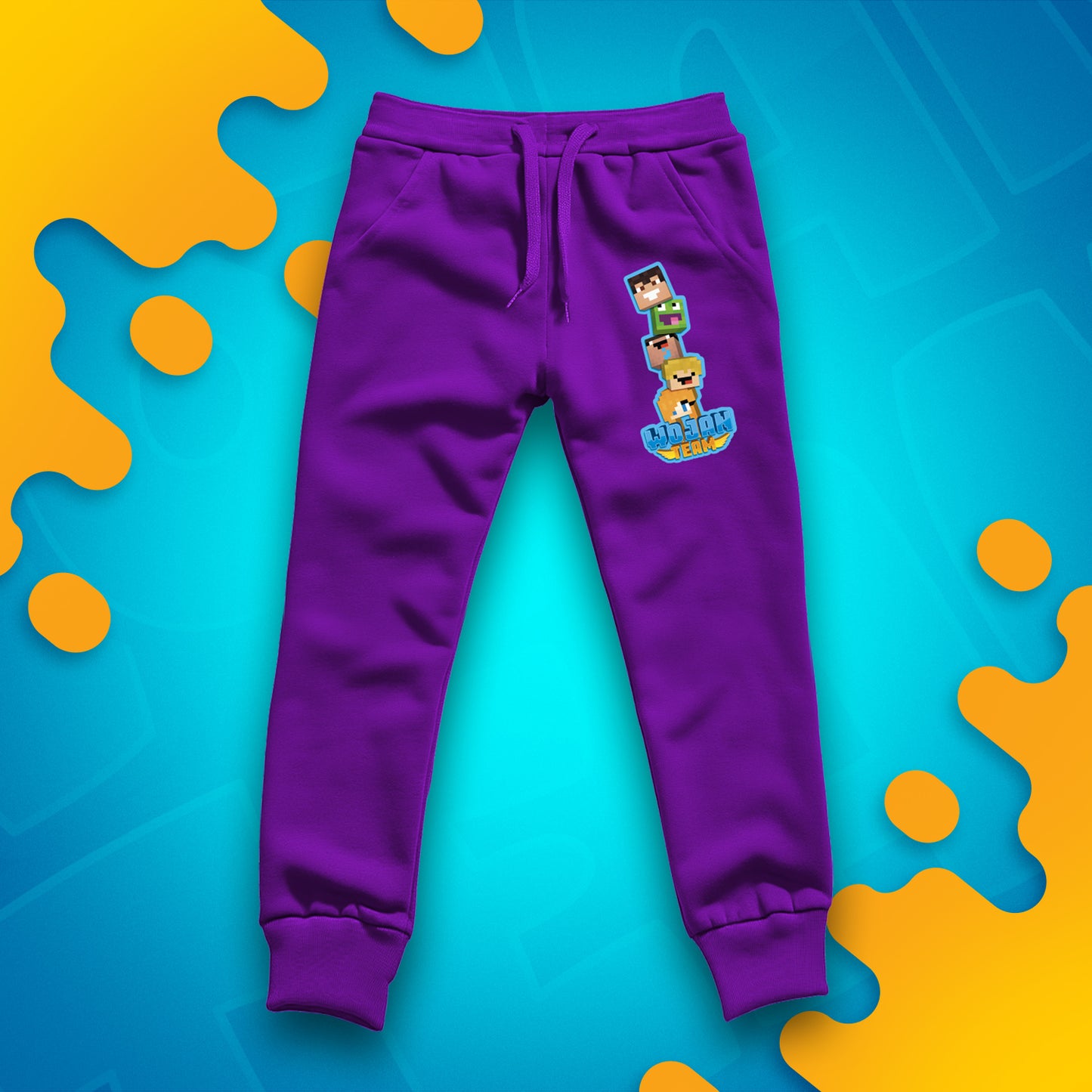 DŁUGIE SPODNIE *PREMIUM* - SKINY WOJANOWIC - FIOLETOWE