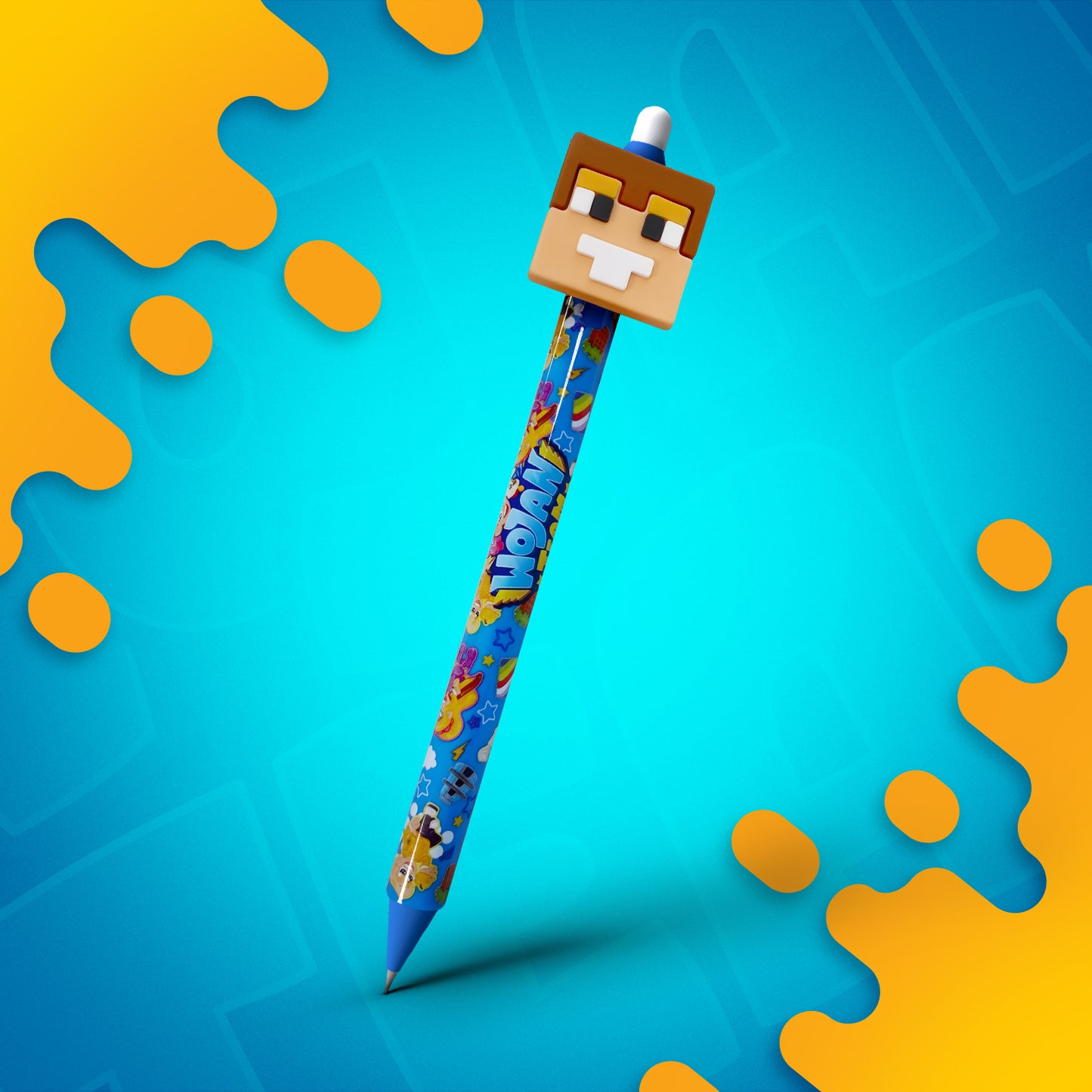 DŁUGOPIS WYMAZYWALNY z KLIPSEM 3D - WOJAN TEAM