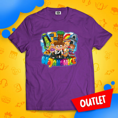 KOSZULKA MIASTO WOJANOWICE - FIOLETOWA