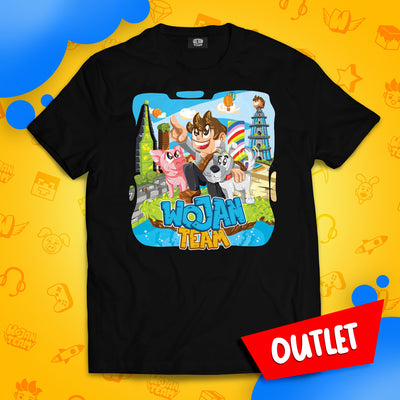 KOSZULKA WOJAN TEAM WOJANOWICE - CZARNA