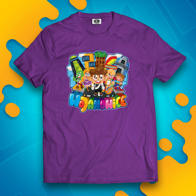 KOSZULKA MIASTO WOJANOWICE - FIOLETOWA