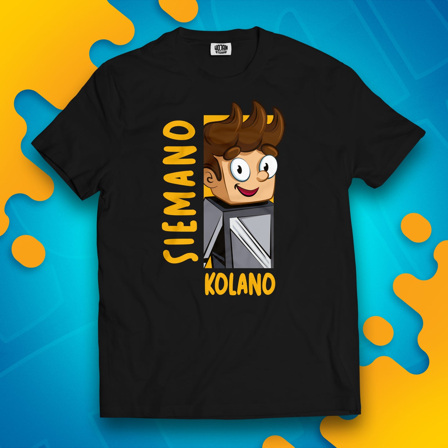 KOSZULKA SIEMANO KOLANO - CZARNA