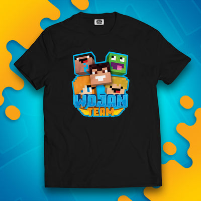 KOSZULKA SKINY WOJAN TEAM - CZARNA