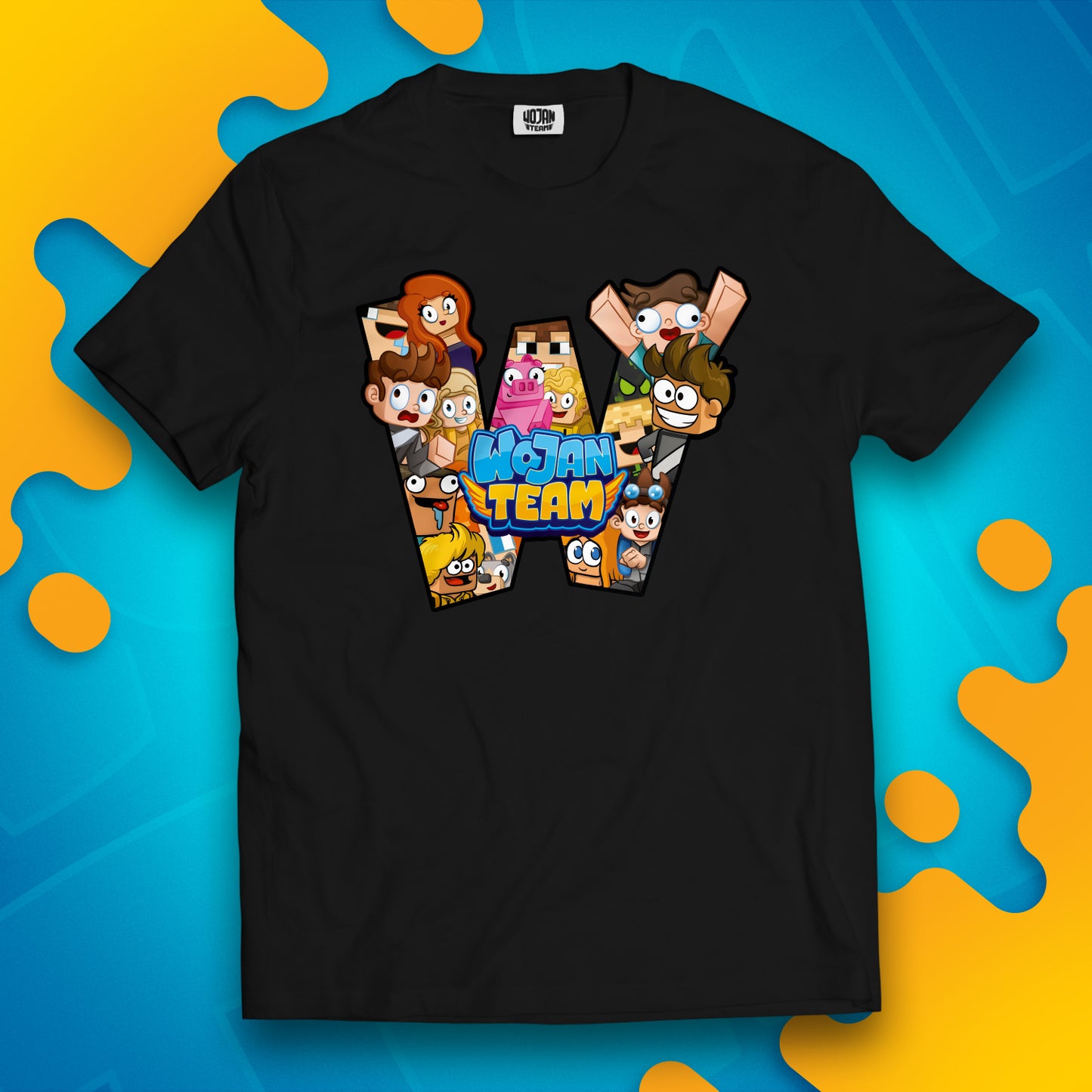 KOSZULKA "W" JAK WOJAN TEAM - CZARNA