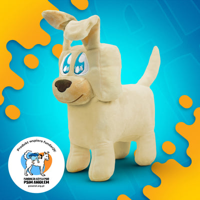 MASKOTKA *PREMIUM* PIESEK PIMPEK - 28 CM