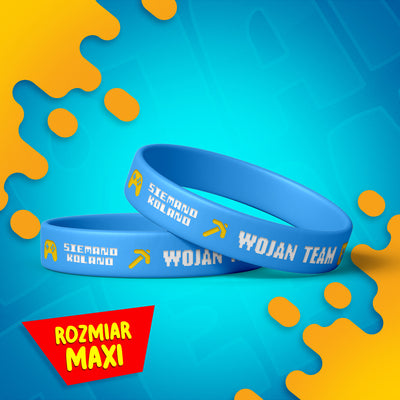 *MAXI* MAGICZNA OPASKA *ŚWIECĄCA* WOJAN TEAM - NIEBIESKA