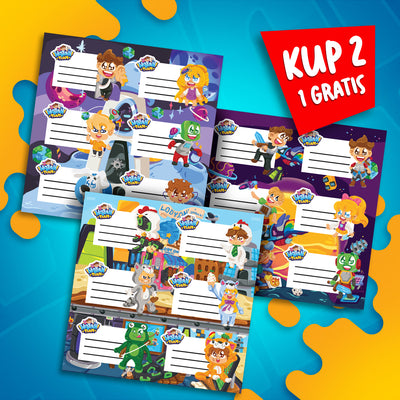 *PROMOCJA* ZESTAW NAKLEJEK SZKOLNYCH 2024 - 1 ZESTAW GRATIS - AŻ 18 SZTUK!