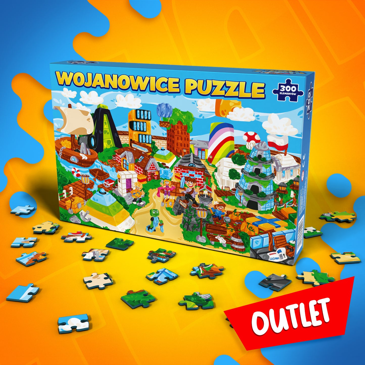 PUZZLE MIASTO WOJANOWICE - 300 ELEMENTÓW