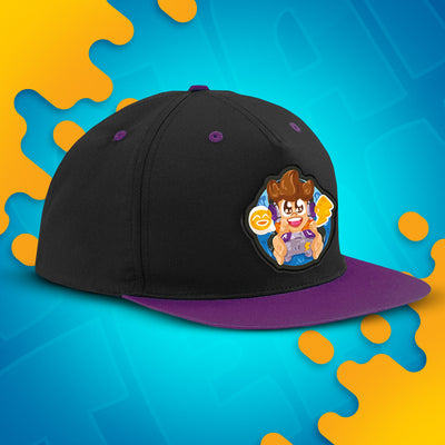 CZAPKA Z DASZKIEM SNAPBACK - GAMER - FIOLETOWA
