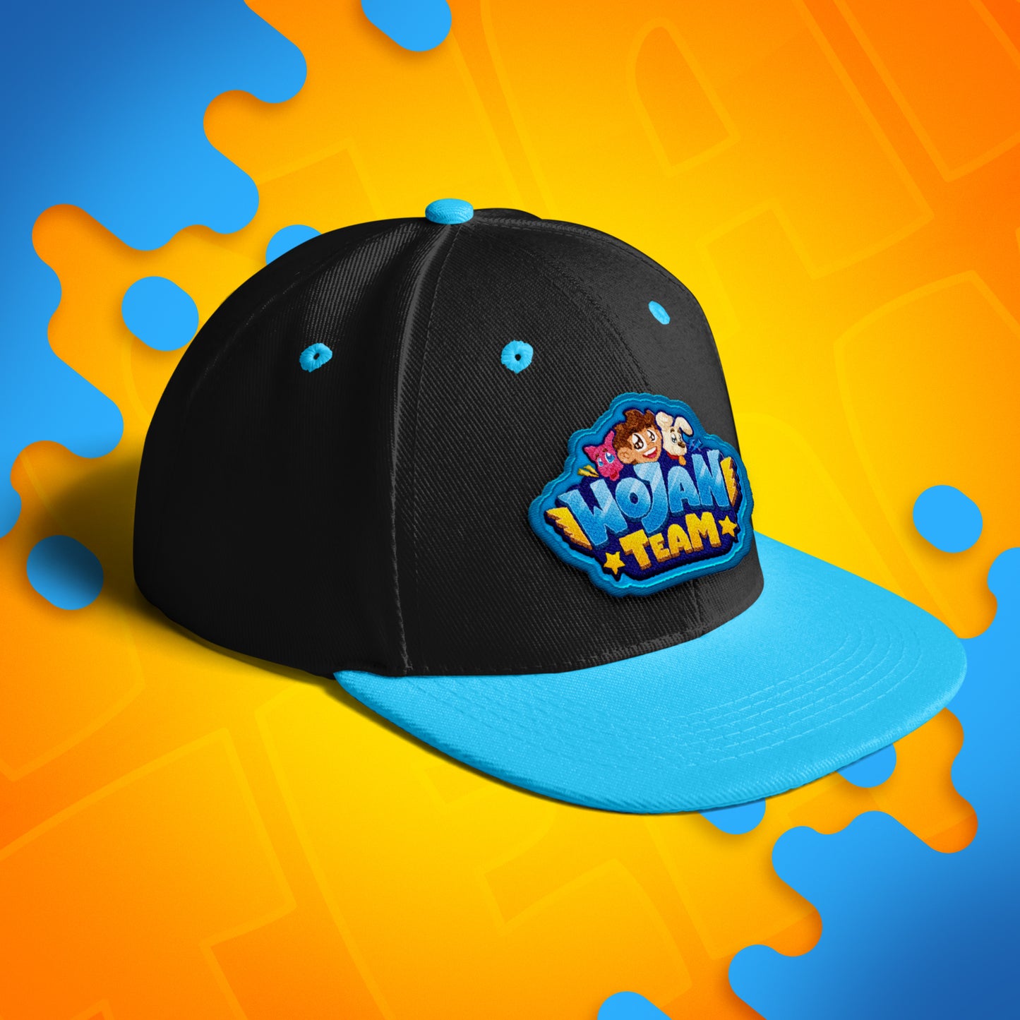 CZAPKA Z DASZKIEM SNAPBACK - WOJAN TEAM LOGO - NIEBIESKA