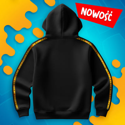 BLUZA *PREMIUM* Z PASKAMI WOJAN TEAM - CZARNA