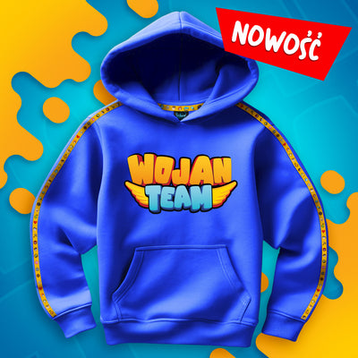 BLUZA *PREMIUM* Z PASKAMI WOJAN TEAM - NIEBIESKA