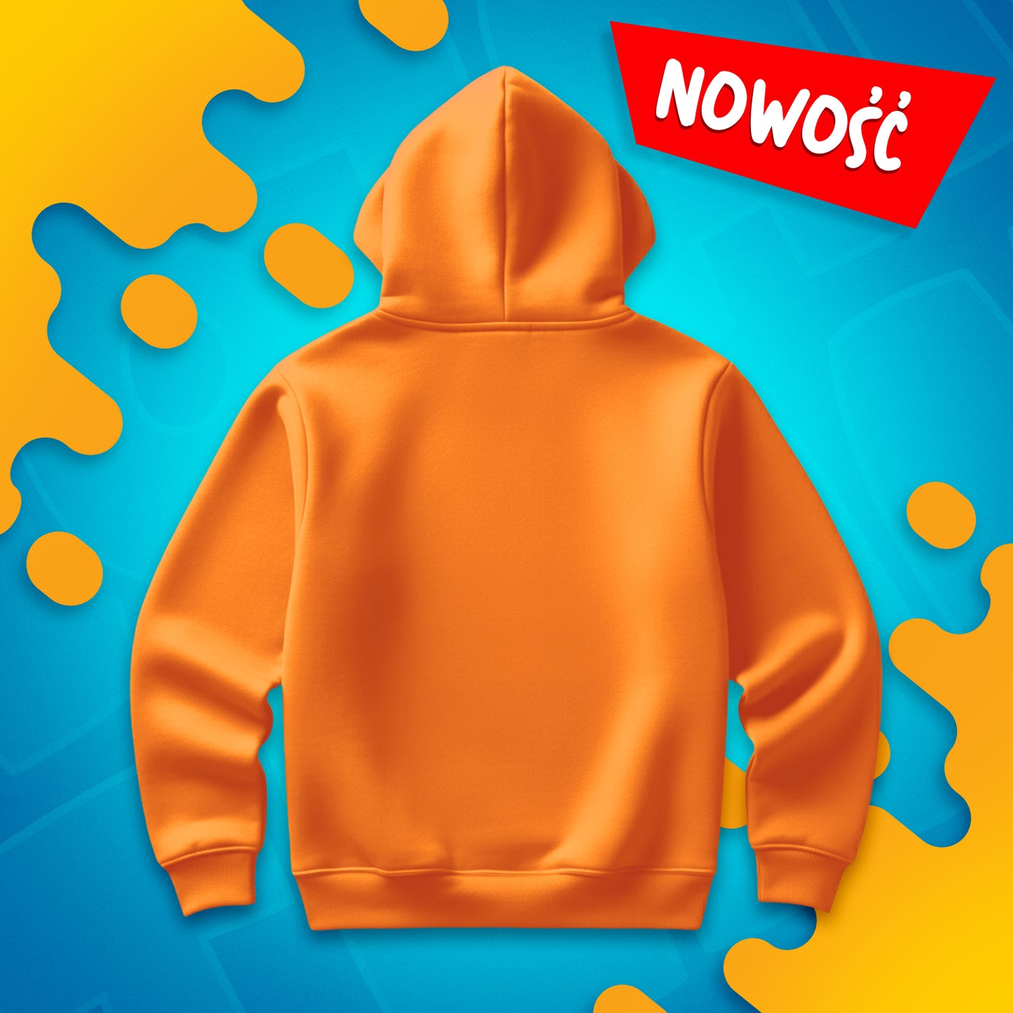BLUZA ROZPINANA *PREMIUM* WOJANOWICE - POMARAŃCZOWA