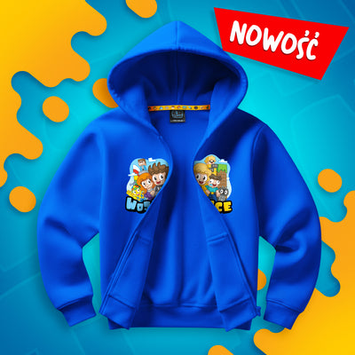 BLUZA ROZPINANA *PREMIUM* WOJANOWICE - NIEBIESKA