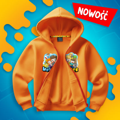 BLUZA ROZPINANA *PREMIUM* WOJANOWICE - POMARAŃCZOWA