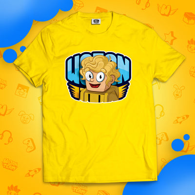 KOSZULKA PTYŚ W LOGO WOJAN TEAM - ŻÓŁTA