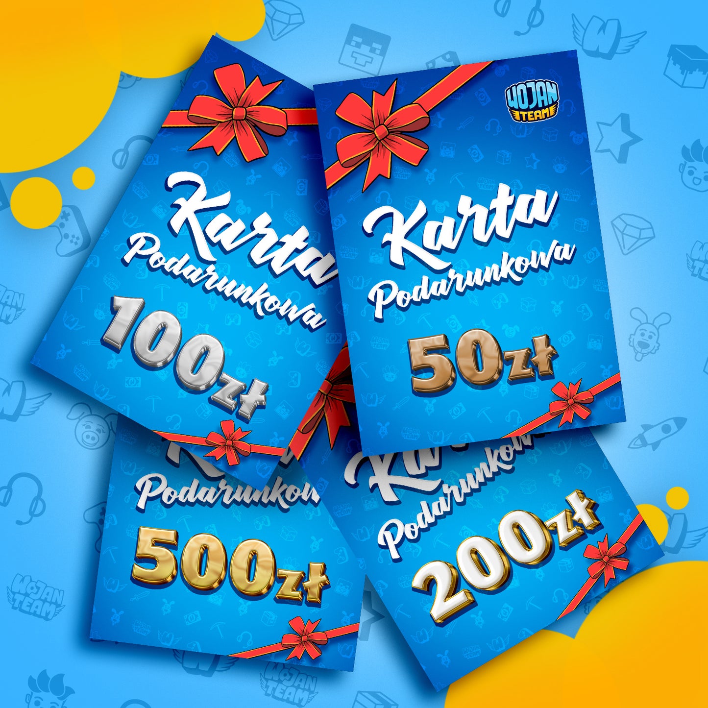 KARTA PODARUNKOWA OD 50 DO 500 ZŁ - WOJAN SHOP