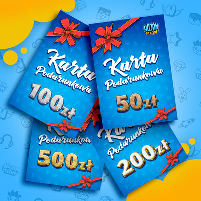 KARTA PODARUNKOWA OD 50 DO 500 ZŁ - WOJAN SHOP