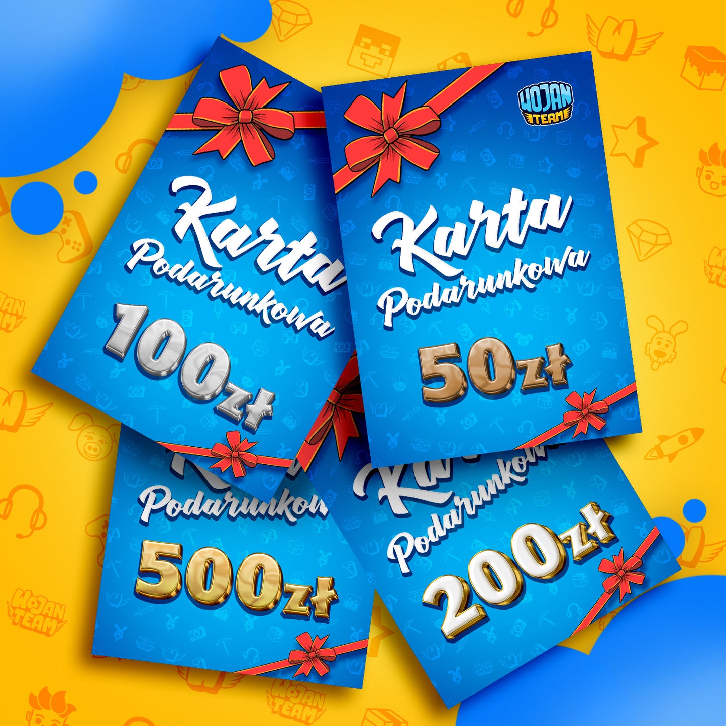 KARTA PODARUNKOWA OD 50 DO 500 ZŁ - WOJAN SHOP