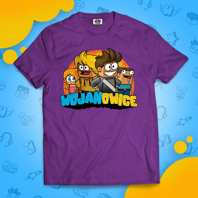 KOSZULKA KOMIKSOWE WOJANOWICE - FIOLETOWA
