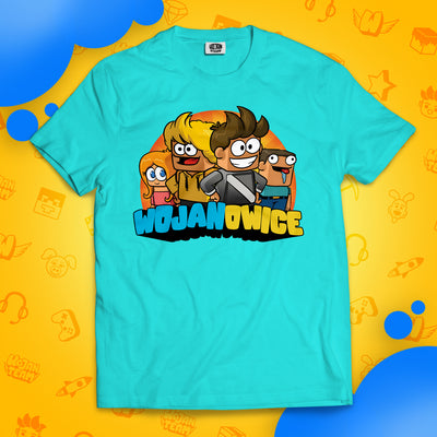 KOSZULKA KOMIKSOWE WOJANOWICE - TURKUSOWA