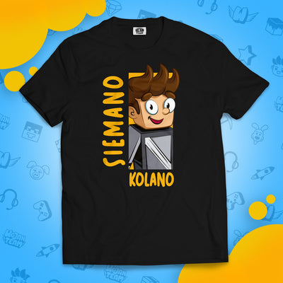 KOSZULKA SIEMANO KOLANO - CZARNA