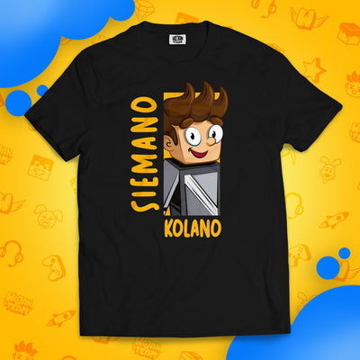 KOSZULKA SIEMANO KOLANO - CZARNA