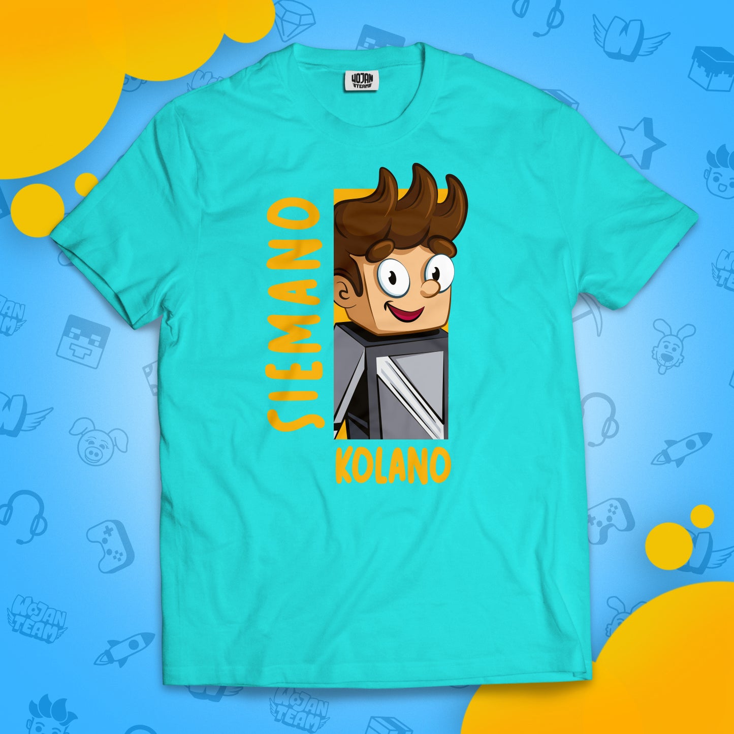 KOSZULKA SIEMANO KOLANO - TURKUSOWA