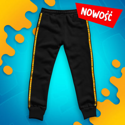 SPODNIE *PREMIUM* Z PASKAMI WOJAN TEAM - CZARNE