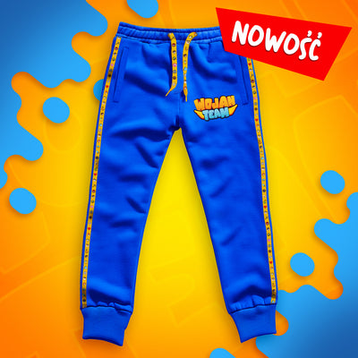 SPODNIE *PREMIUM* Z PASKAMI WOJAN TEAM - NIEBIESKIE