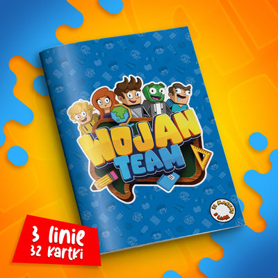 ZESZYT W 3 LINIE A5 - 32 KARTKI - EKIPA WOJAN TEAM - 2025