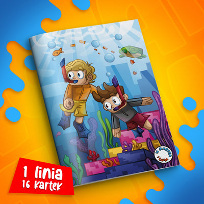 ZESZYT W SZEROKĄ LINIE A5 - 16 KARTEK - PODWODNE WOJANOWICE - 2025