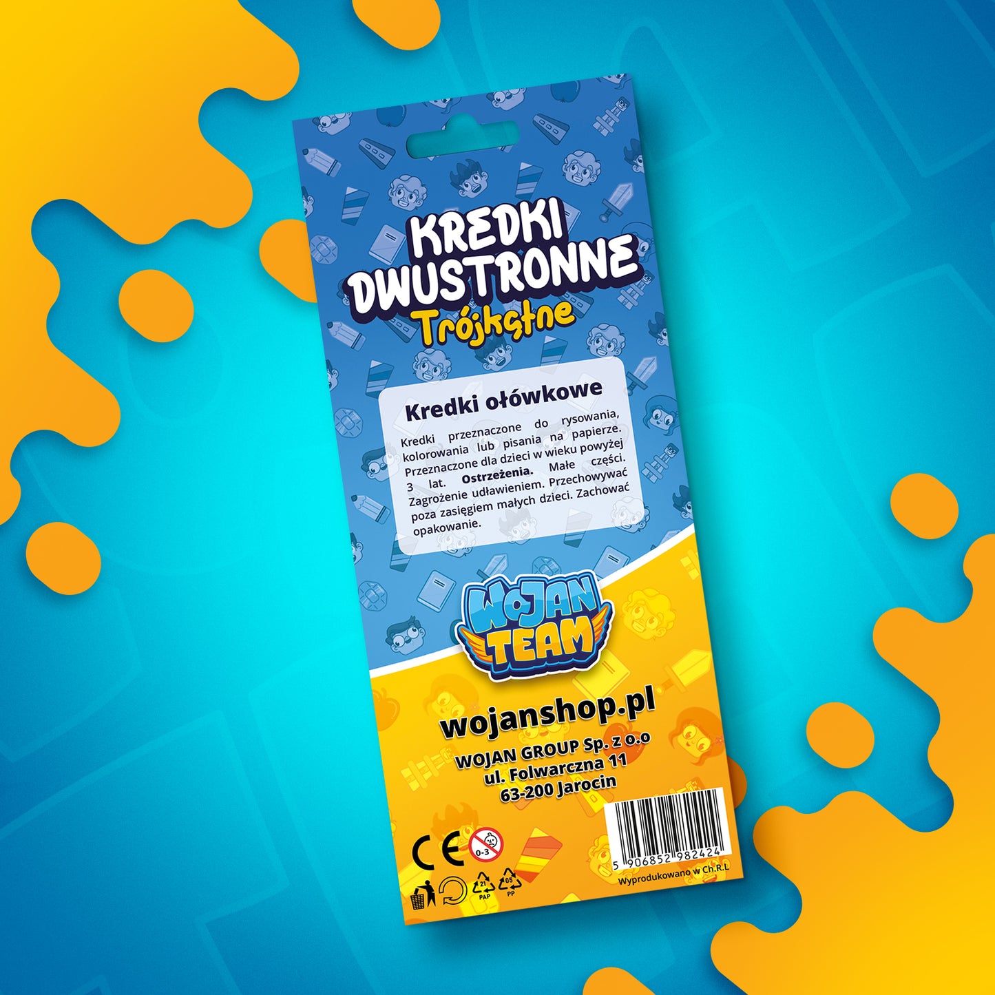 DWUSTRONNE KREDKI OŁÓWKOWE 12 SZTUK + TEMPERÓWKA *GRATIS* 2025