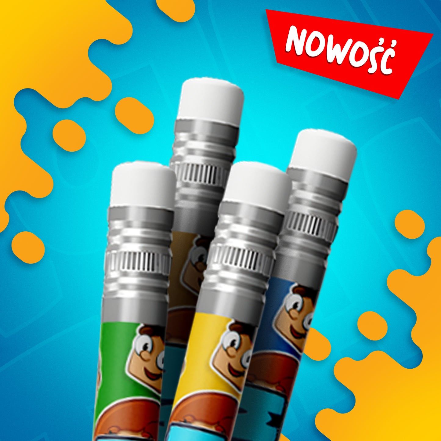 OŁÓWKI GRAFITOWE WOJAN TEAM *3+1 GRATIS* 2025