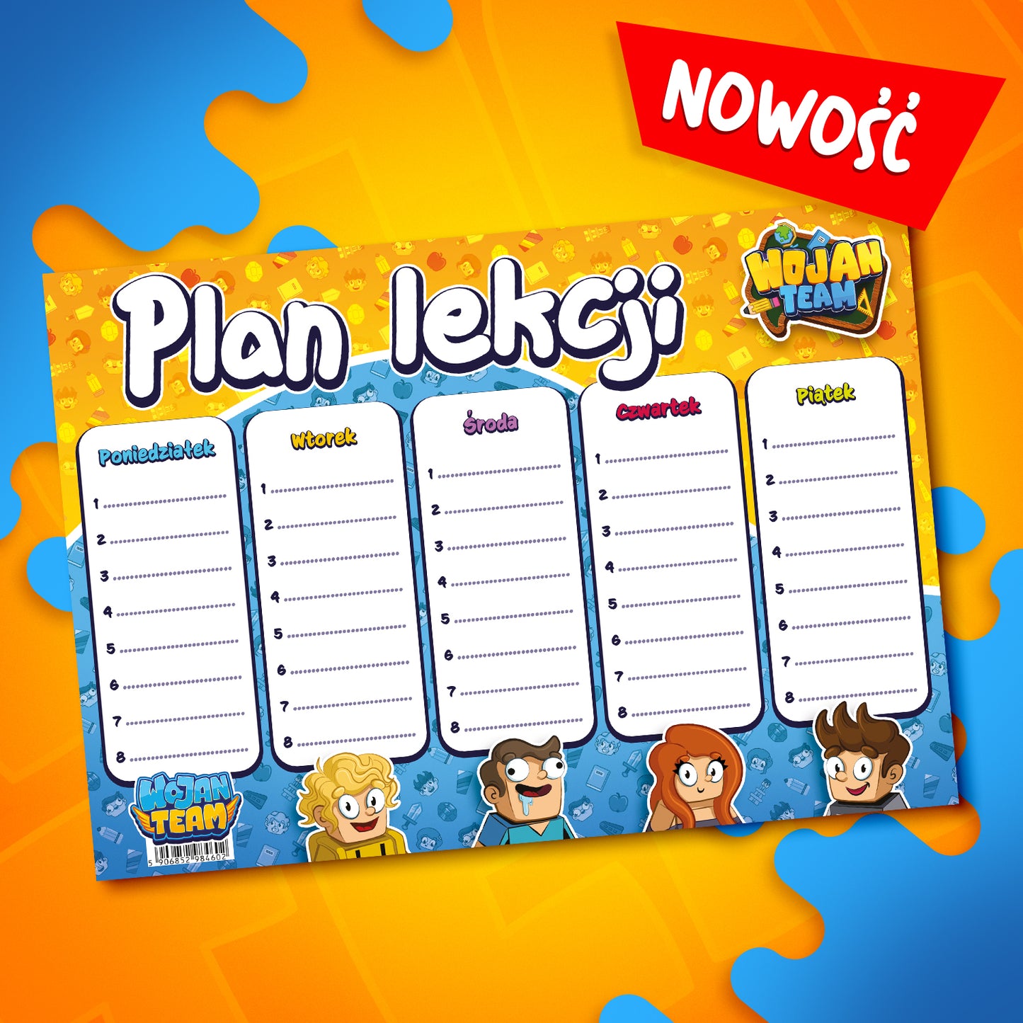 PLAN LEKCJI WOJAN TEAM *DWUSTRONNY* 2025