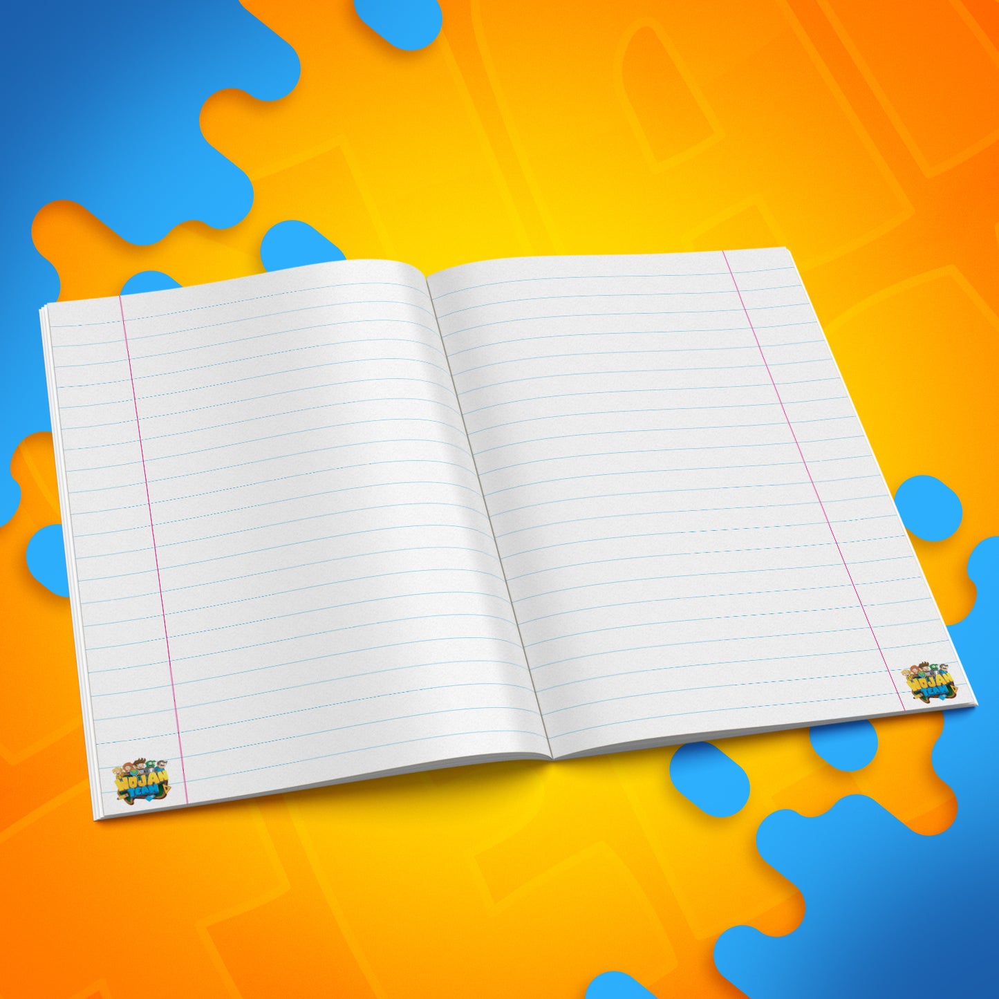 ZESZYT W SZEROKĄ LINIE A5 - 16 KARTEK - EKIPA WOJAN TEAM - 2025