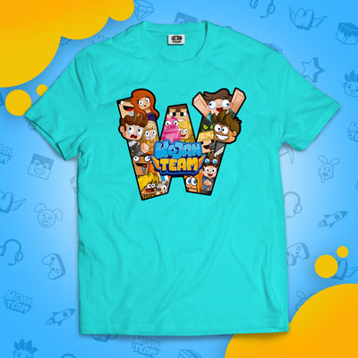 KOSZULKA "W" JAK WOJAN TEAM - TURKUSOWA