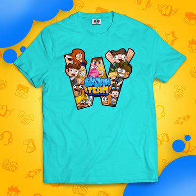 KOSZULKA "W" JAK WOJAN TEAM - TURKUSOWA