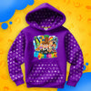 BLUZA *FULL WZÓR* MIASTO WOJANOWICE - FIOLETOWA