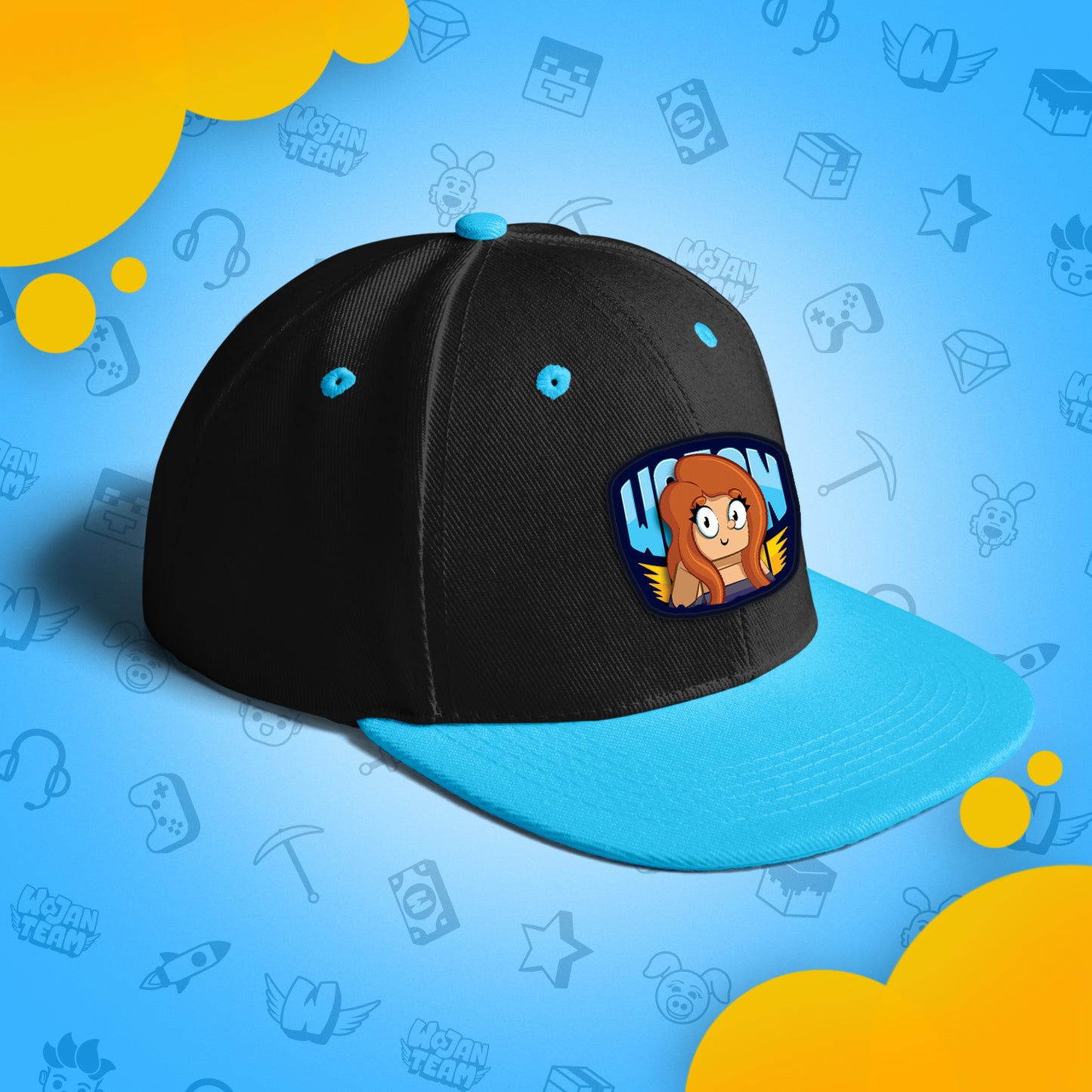 CZAPKA Z DASZKIEM SNAPBACK - KATI - NIEBIESKA