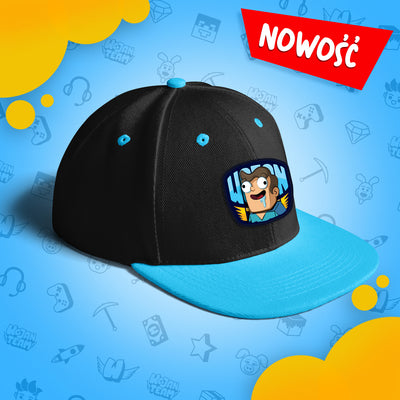CZAPKA Z DASZKIEM SNAPBACK - NOOBEK - NIEBIESKA