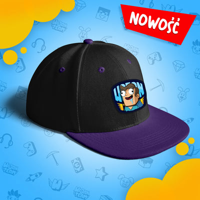 CZAPKA Z DASZKIEM SNAPBACK - NOOBEK - FIOLETOWA