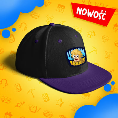 CZAPKA Z DASZKIEM SNAPBACK - PTYŚ - FIOLETOWA