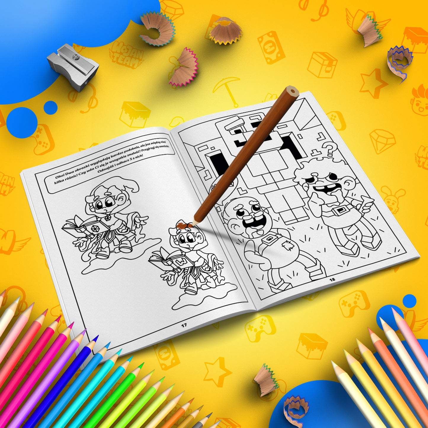 KOLOROWANKA Z ŁAMIGŁÓWKAMI WOJAN TEAM