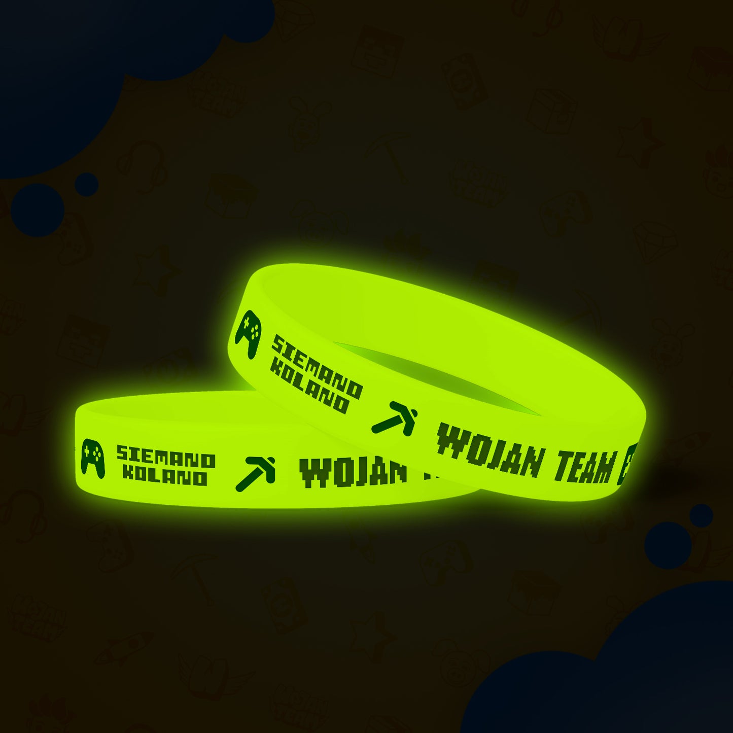 MAGICZNA OPASKA *ŚWIECĄCA* WOJAN TEAM - BIAŁA