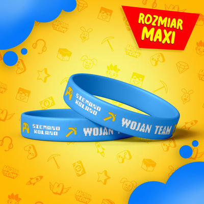 *MAXI* MAGICZNA OPASKA *ŚWIECĄCA* WOJAN TEAM - NIEBIESKA