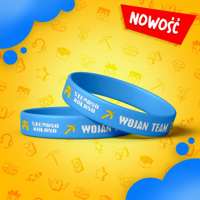 MAGICZNA OPASKA *ŚWIECĄCA* WOJAN TEAM - NIEBIESKA