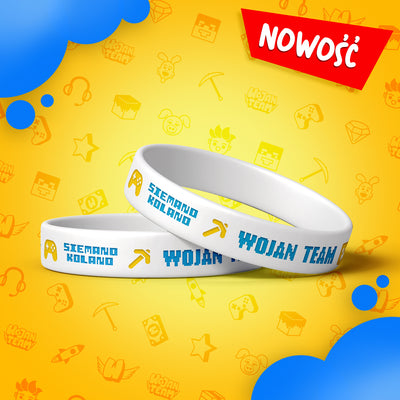 MAGICZNA OPASKA *ŚWIECĄCA* WOJAN TEAM - BIAŁA